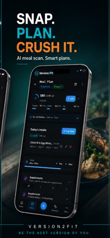 Version2Fit app screen 2