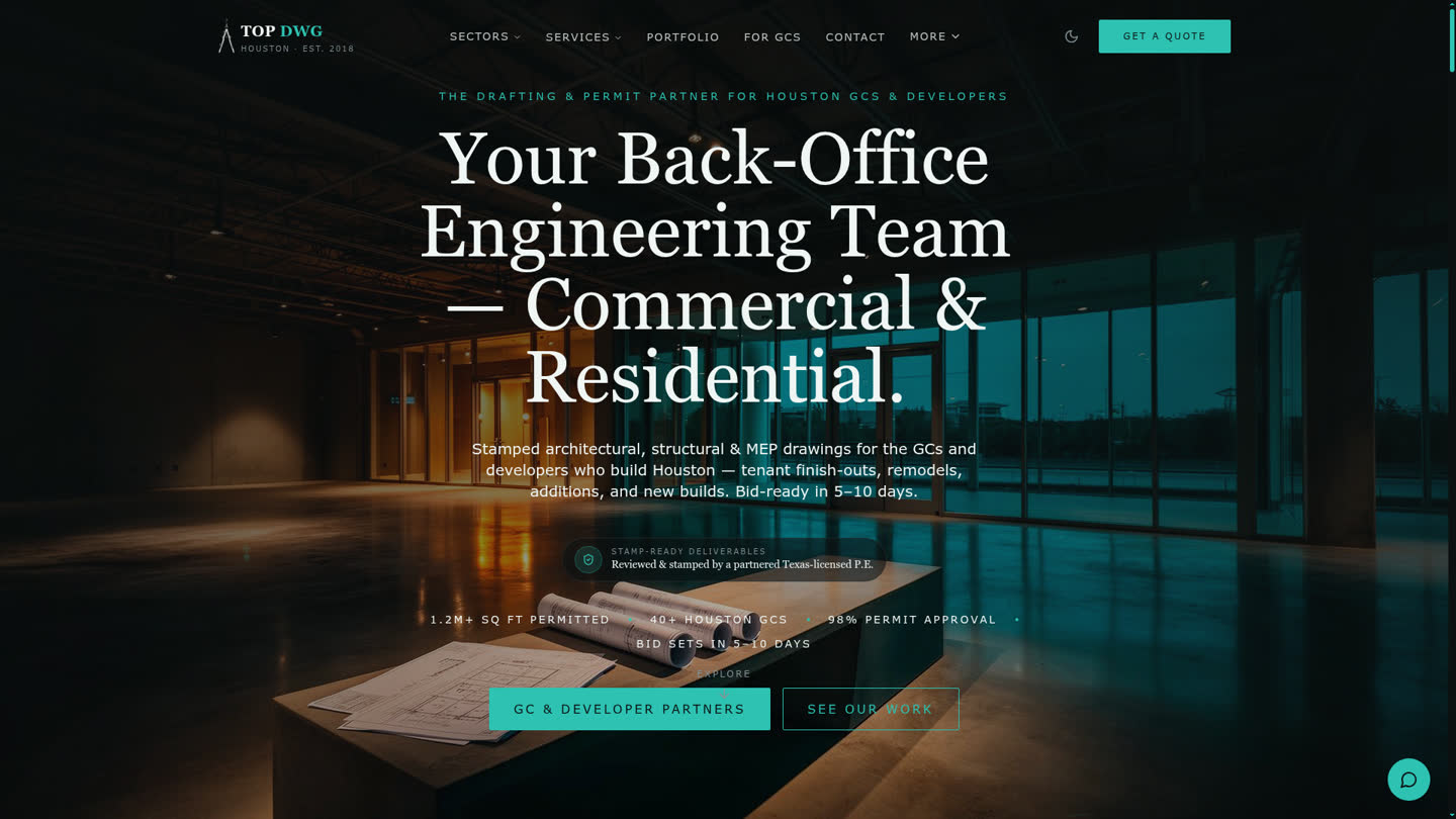 Top DWG LLC website built by DET Digital
