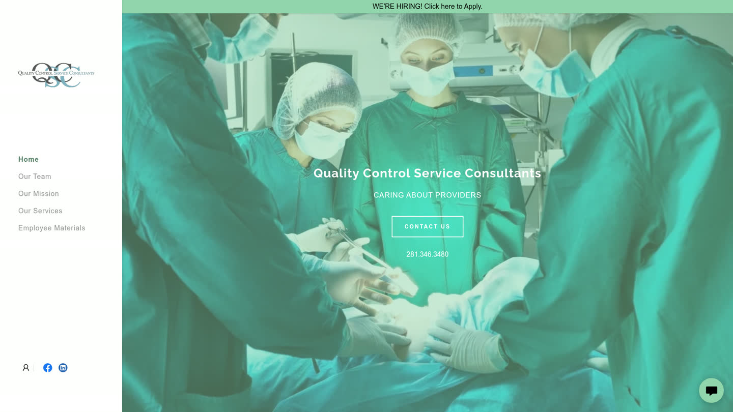 QC Services website built by DET Digital