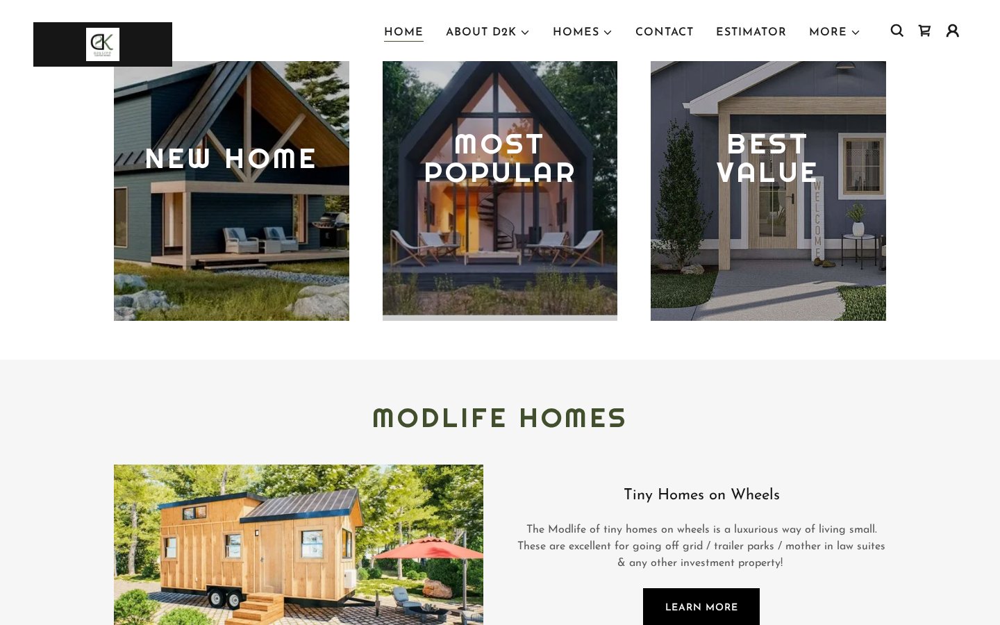 D2K Modlife website built by DET Digital